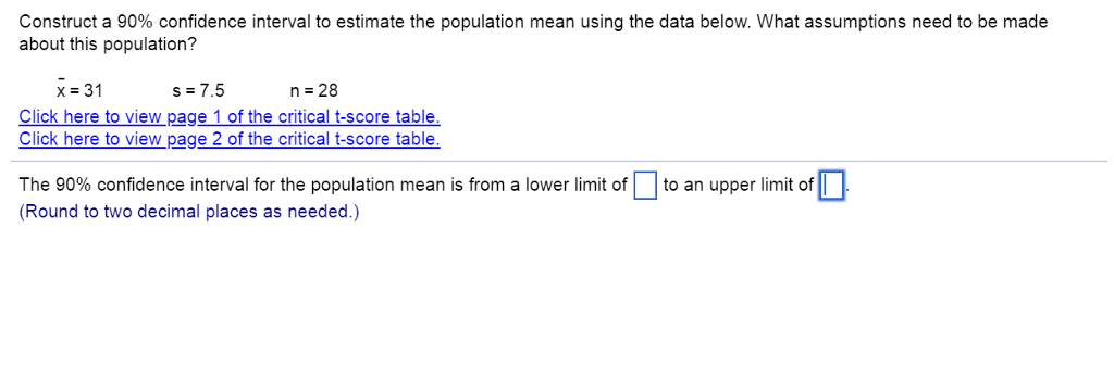 Solved Construct a 90% confidence interval to estimate the | Chegg.com