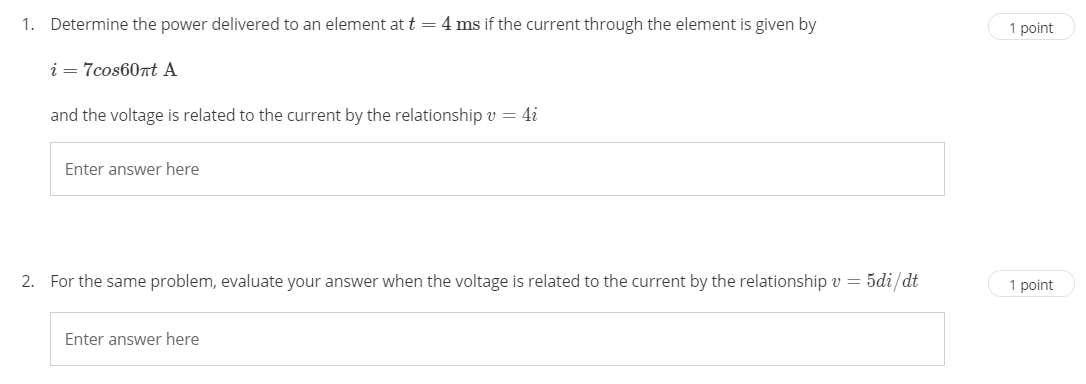 Solved Kindly please provide a detailed solution for these | Chegg.com