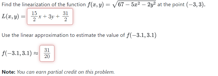 Solved Find The Linearization Of The Function Chegg Com