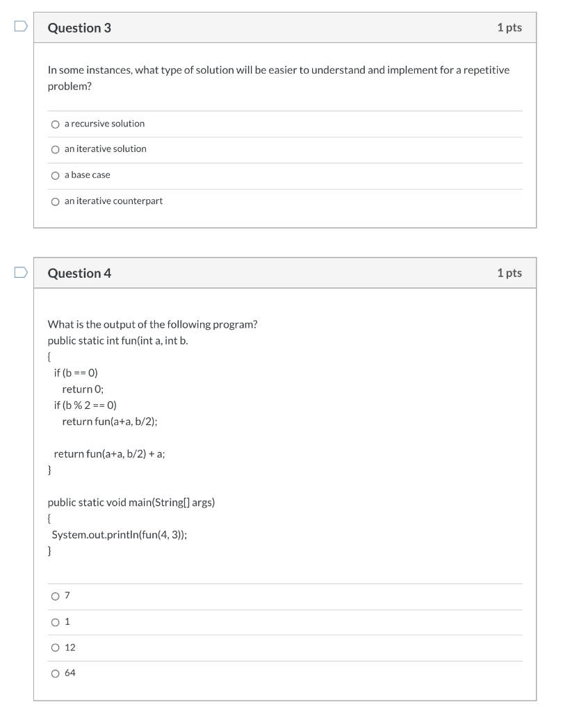 Solved Question 3 1 Pts In Some Instances What Type Of