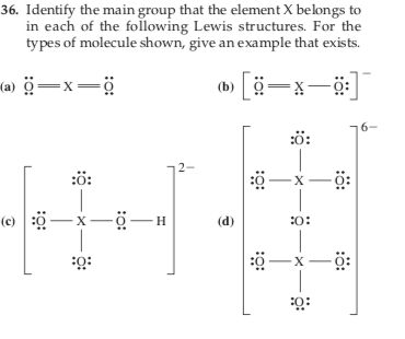 Solved 36. Identify the main group that the element X | Chegg.com