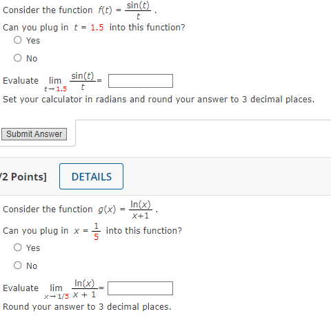 Solved = t Consider the function f(t) = sin(t) Can you plug | Chegg.com