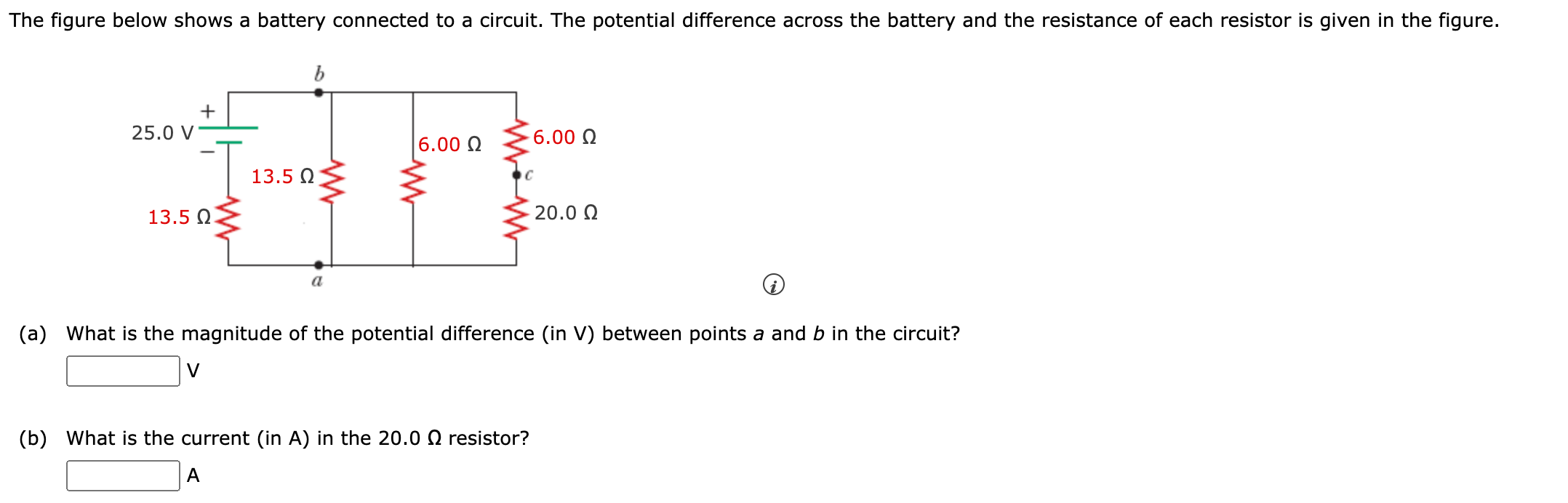 Solved The figure below shows a battery connected to a | Chegg.com