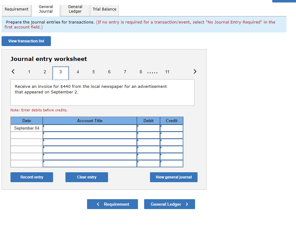 Solved Journal entry worksheet