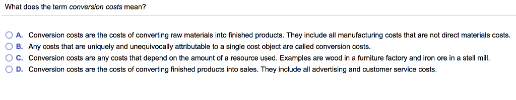 Solved What are indirect cost pools? O A. O B. ° C. 0 D. | Chegg.com