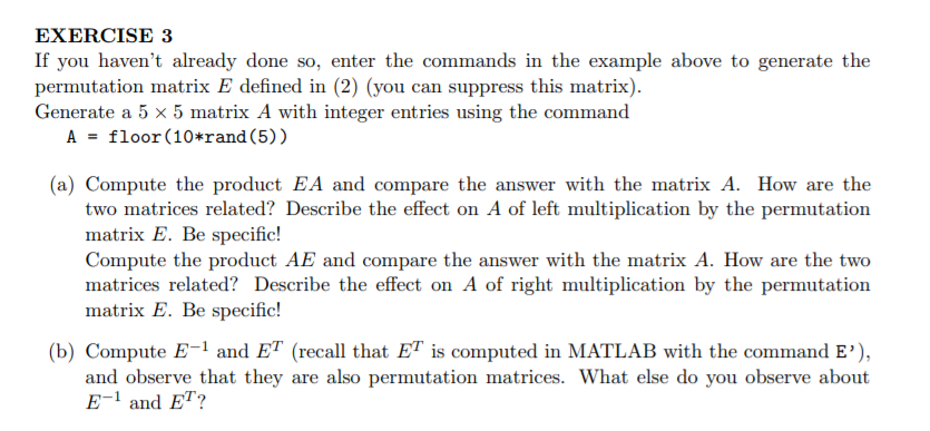 permutation matrix