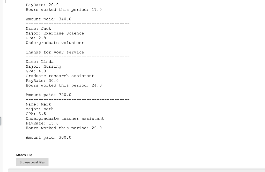Solved Java, Can this code be other methods than the | Chegg.com