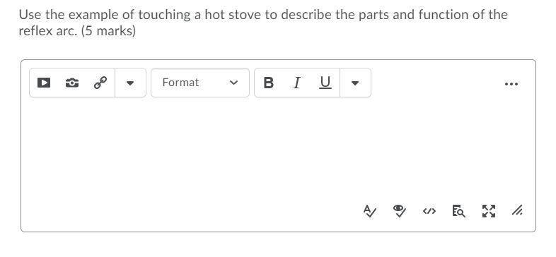 Solved Use the example of touching a hot stove to describe | Chegg.com