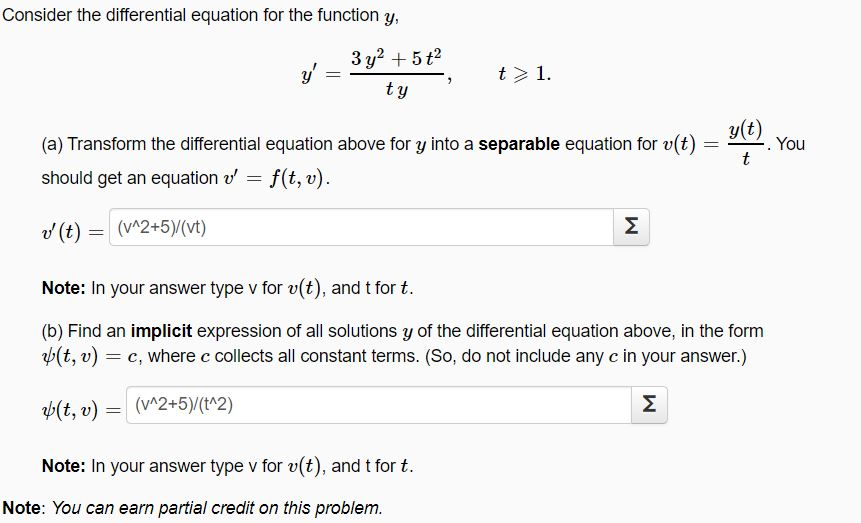 Solved Consider the differential equation for the function | Chegg.com
