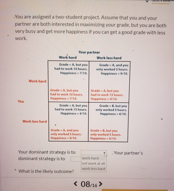 Solved You Are Assigned A Two-student Project. Assume That | Chegg.com