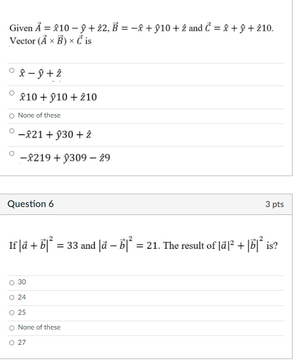 Solved Given A I10 U 22 B I G10 ĉ And C U Chegg Com