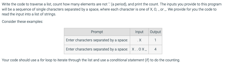 Solved Write the code to traverse a list, count how many | Chegg.com