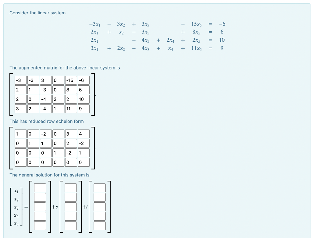 Solved Consider The Linear System 3x2 + X2 2x1 3x1 + 2x2 The | Chegg.com