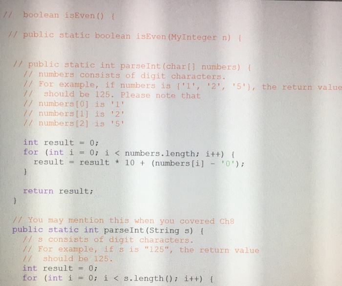 Solved 10.3 (The MyInteger class) Design a class named | Chegg.com