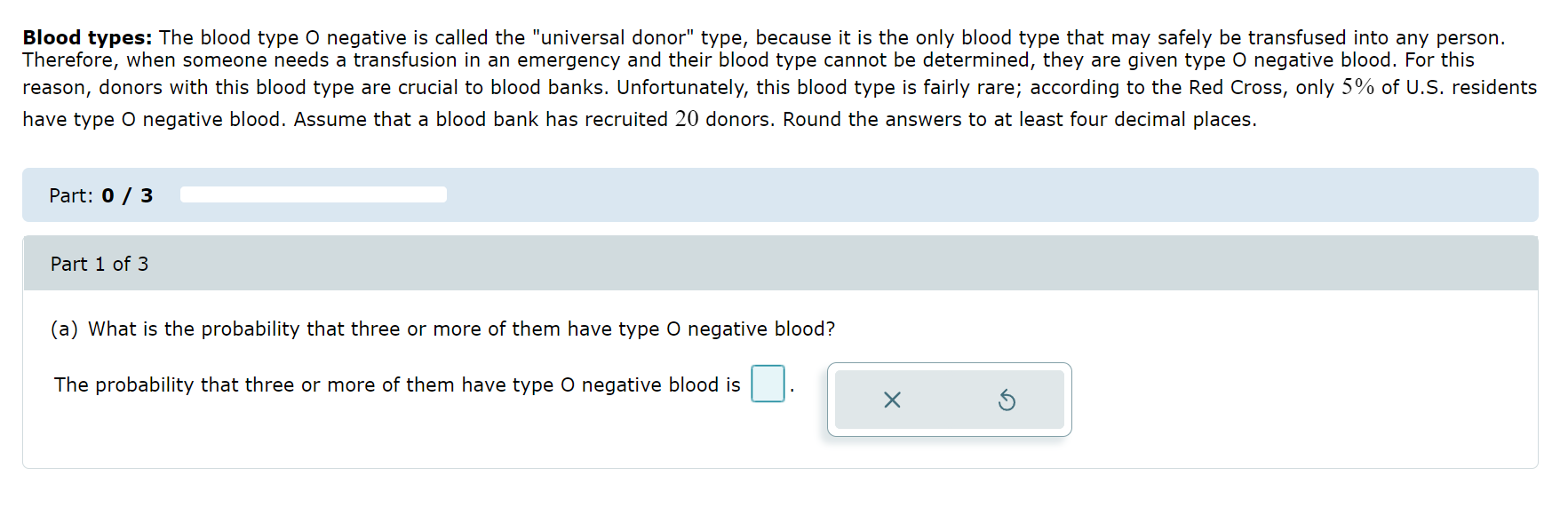 Solved Blood Types: The Blood Type O Negative Is Called The | Chegg.com