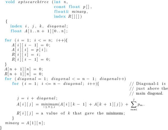 Generalize The Optimal Binary Search Tree Algorithm | Chegg.com