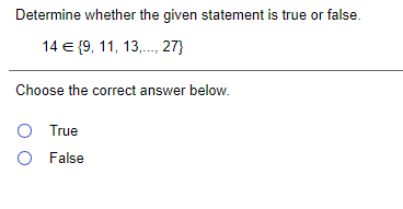 Solved Determine whether the given statement is true or | Chegg.com