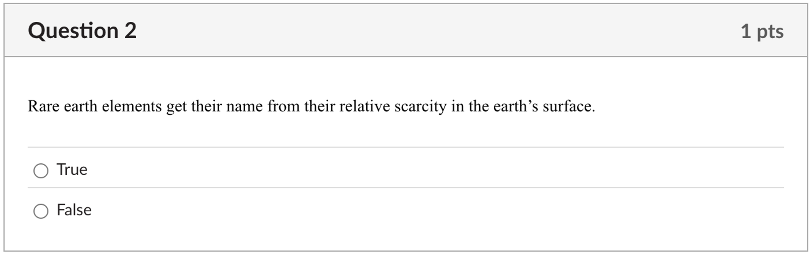 Solved Question 2Rare earth elements get their name from | Chegg.com