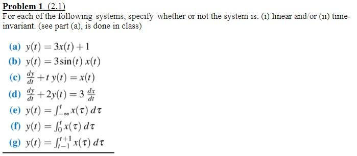 Solved Problem 1 (2.1) invariant. (see part (a), is done in | Chegg.com
