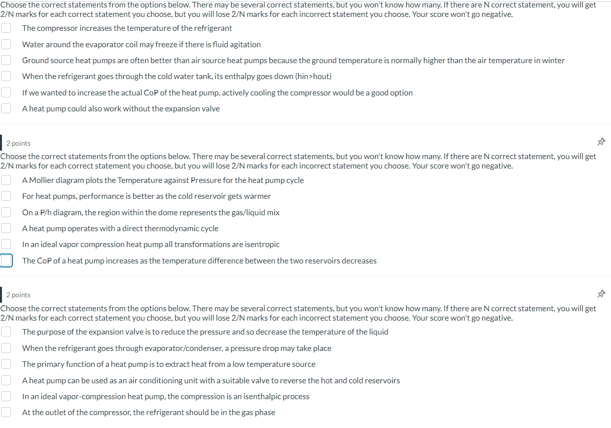 Solved Choose the correct statements from the options below. | Chegg.com