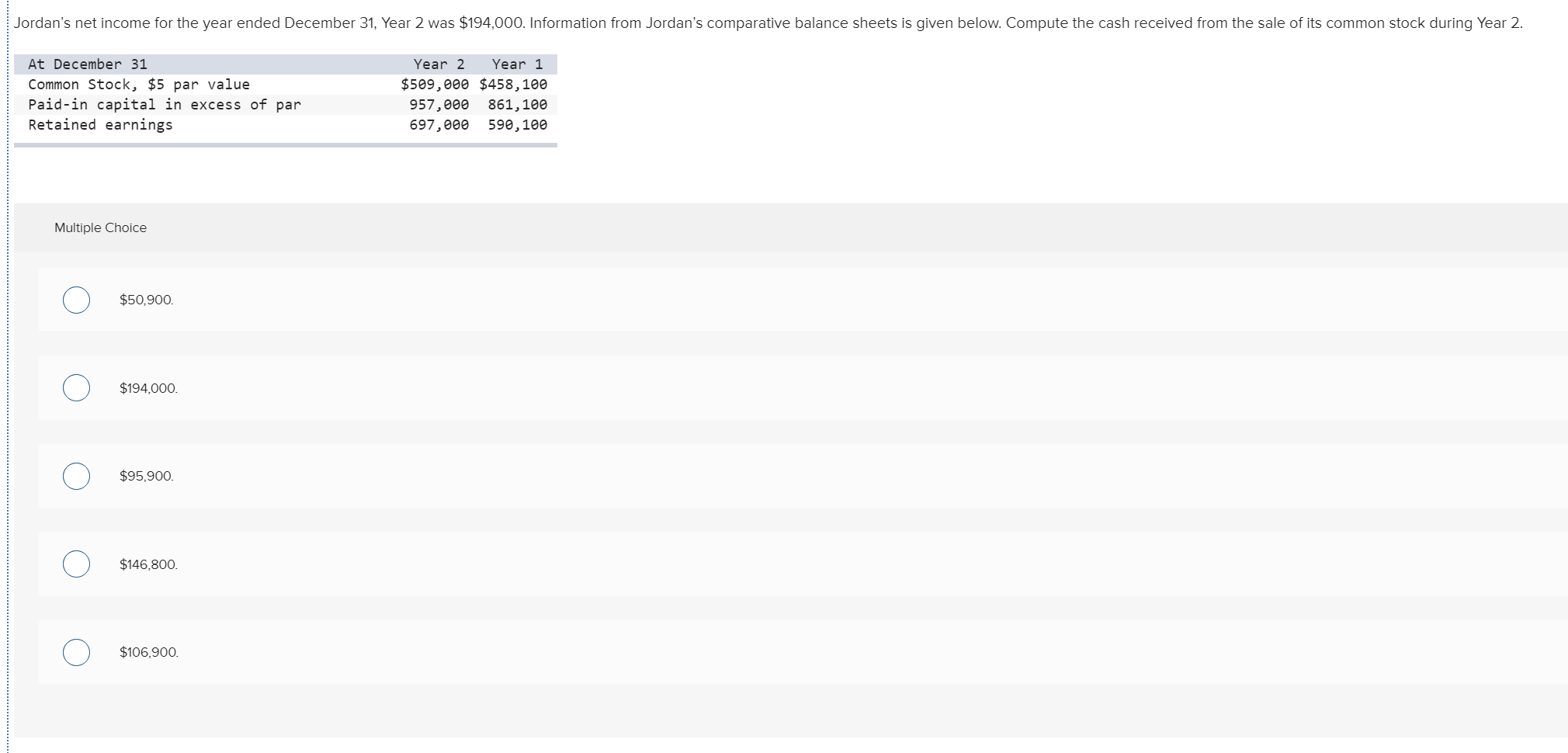 Solved Jordan's net for the year ended December 31,