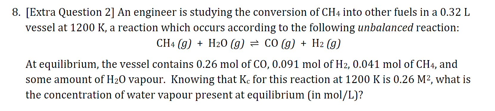Solved 8. [Extra Question 2] An engineer is studying the | Chegg.com