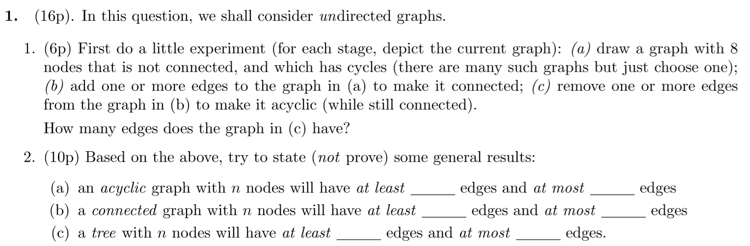 Solved 1. (16p). In this question, we shall consider | Chegg.com