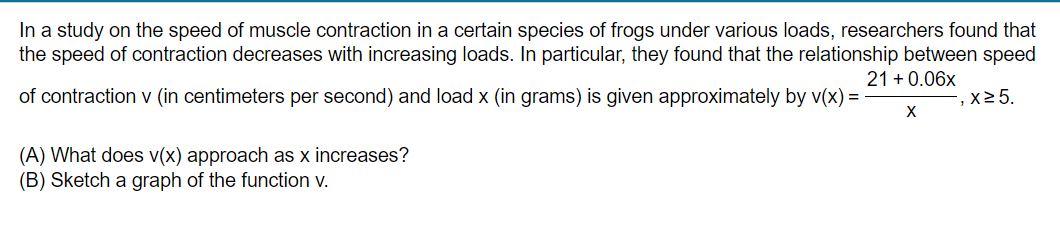 Solved In a study on the speed of muscle contraction in a | Chegg.com