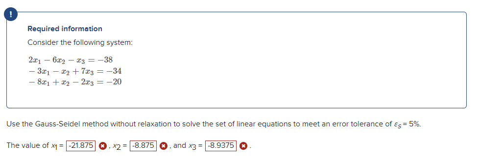 Solved I tried to solve this using the equation but the | Chegg.com