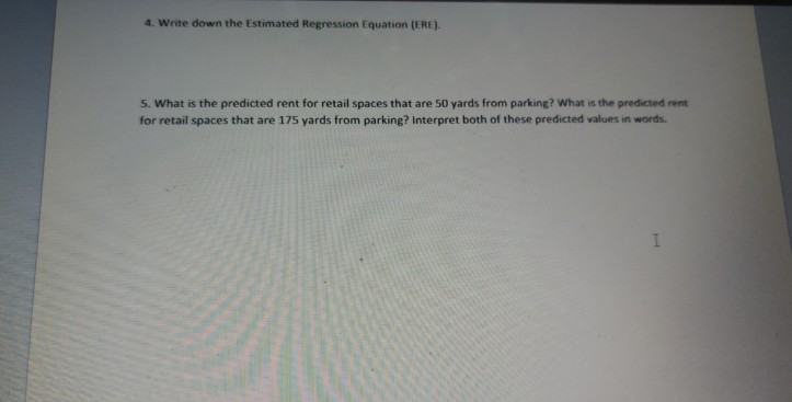 Solved An analyst for a shopping district would like to | Chegg.com