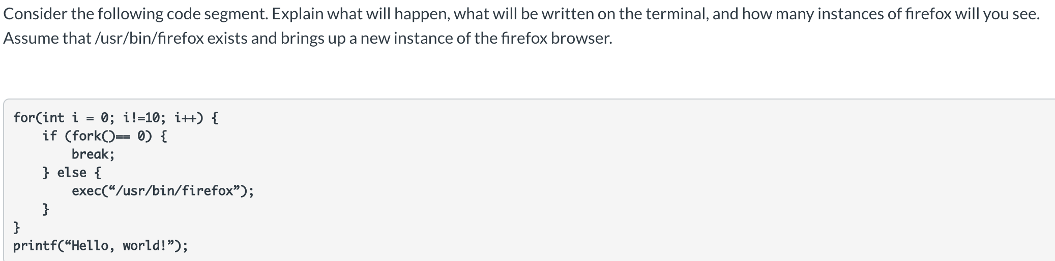 Solved Consider the following code segment. Explain what | Chegg.com