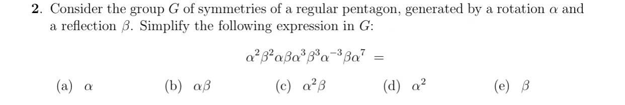 Solved 2. Consider the group G of symmetries of a regular | Chegg.com