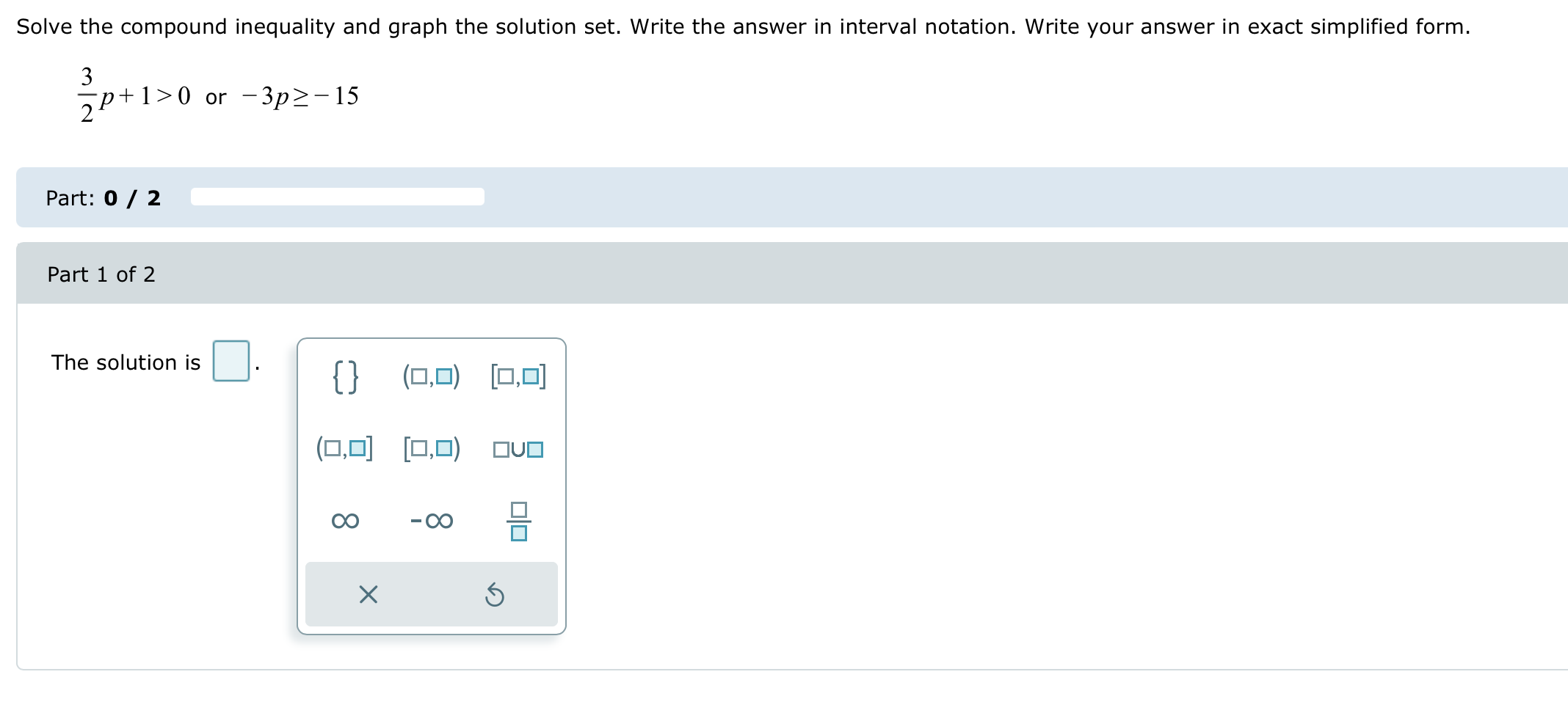 Solved Solve the compound inequality and graph the solution | Chegg.com