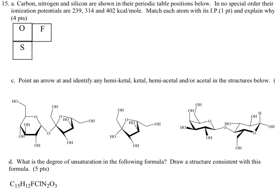 Solved 15 A Carbon Nitrogen And Silicon Are Shown In T Chegg Com Charitativní akce pro pavla hronka. 15 a carbon nitrogen and silicon are