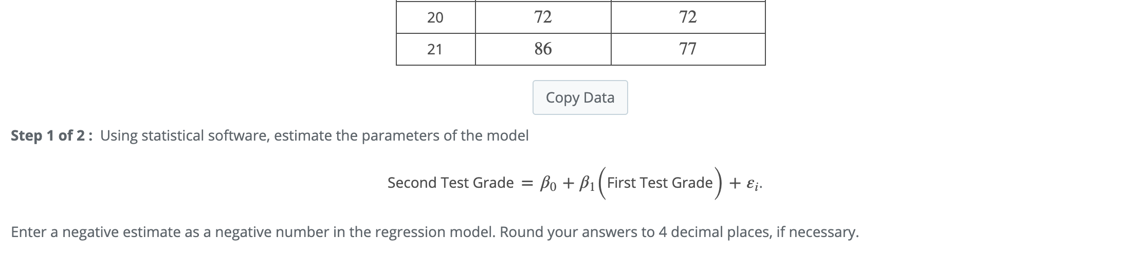 Solved A statistics professor would like to build a model | Chegg.com