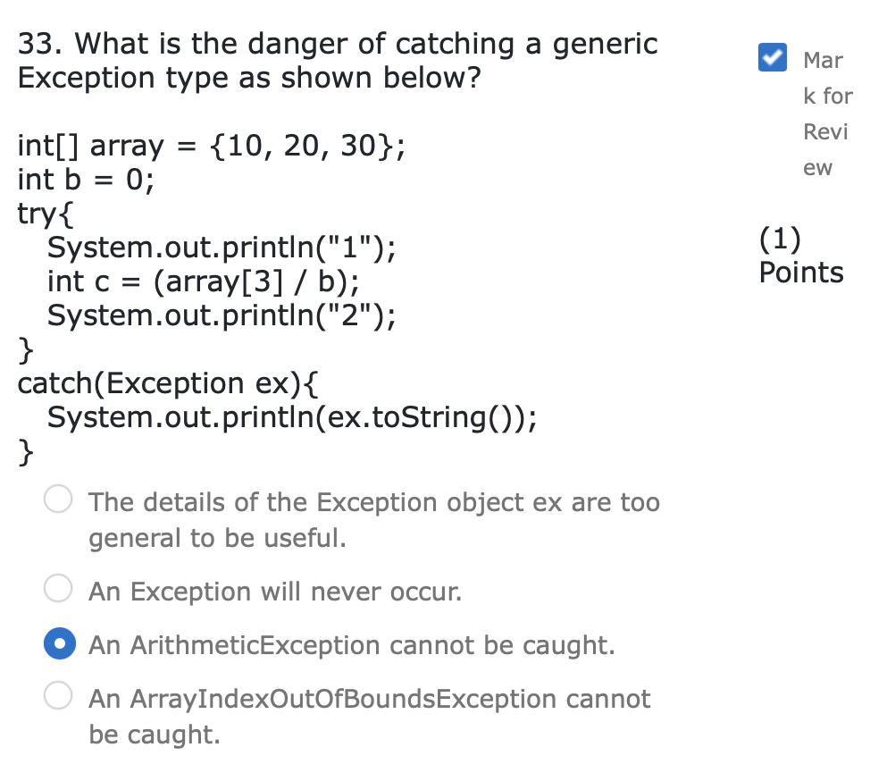 What Exceptions Cannot Be Caught by try-catch?