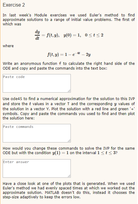 Solved Exercise 2 In last week's Module exercises we used | Chegg.com