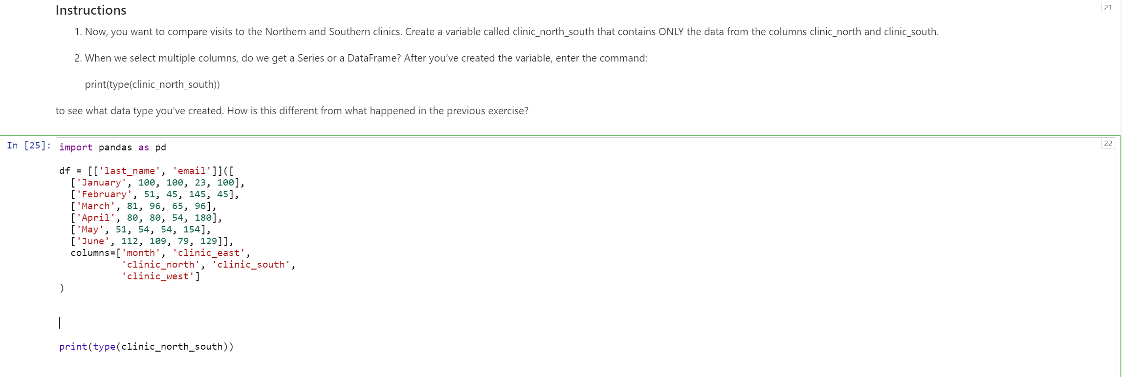 Selecting Multiple Columns When you have a larger | Chegg.com
