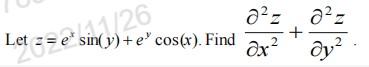 Let \( z=e^{x} \sin (y)+e^{y} \cos (x) \). Find \( \frac{\partial^{2} z}{\partial x^{2}}+\frac{\partial^{2} z}{\partial y^{2}