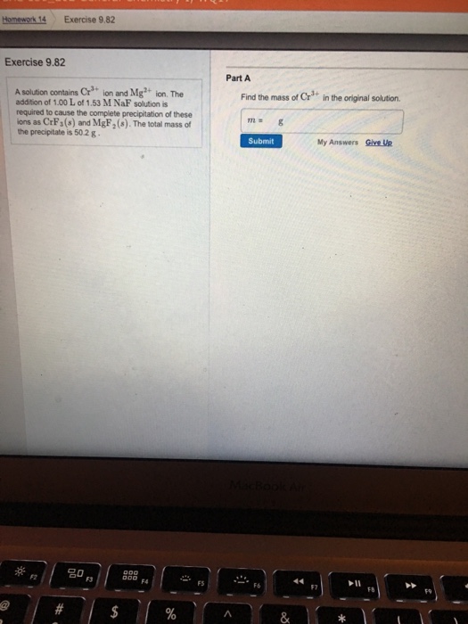 Solved A Solution Contains Cr 3 Ion And Mg 2 Ion The Chegg
