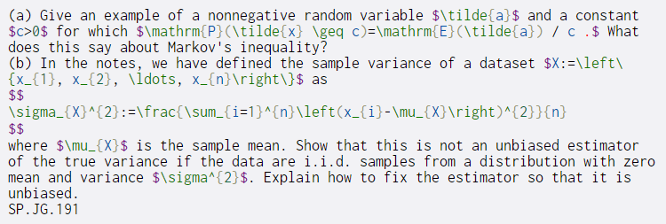 Solved (a) Give an example of a nonnegative random variable | Chegg.com