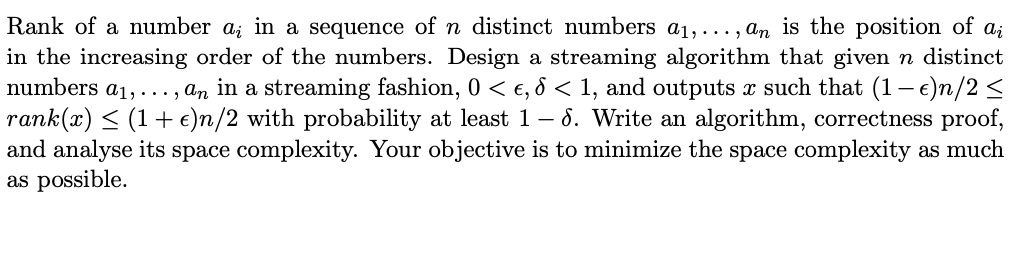 Definitions: Pairwise Independence Definition 1. Let | Chegg.com