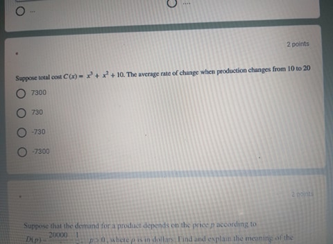 Solved Total revenue is in dollars and x is the number of | Chegg.com