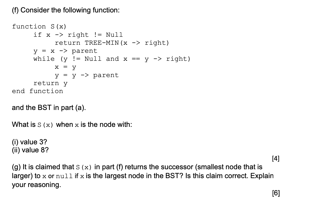 Solved (a) Consider the binary search tree in the diagram | Chegg.com