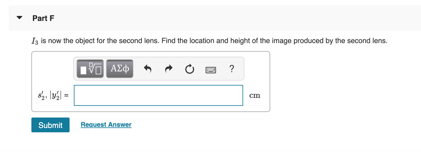 Solved Constants Part A When two lenses are used in | Chegg.com