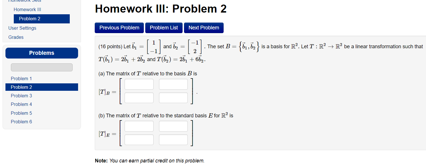 Solved (16 Points) Let B1=[1−1] And B2=[−12]. The Set | Chegg.com