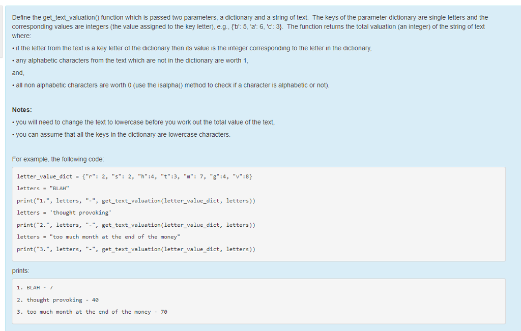 Solved Define The Get text valuation0 Function Which Is Chegg