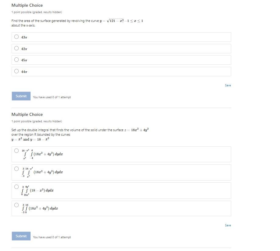 Solved Multiple Choice 1 Point Possible (graded Results | Chegg.com