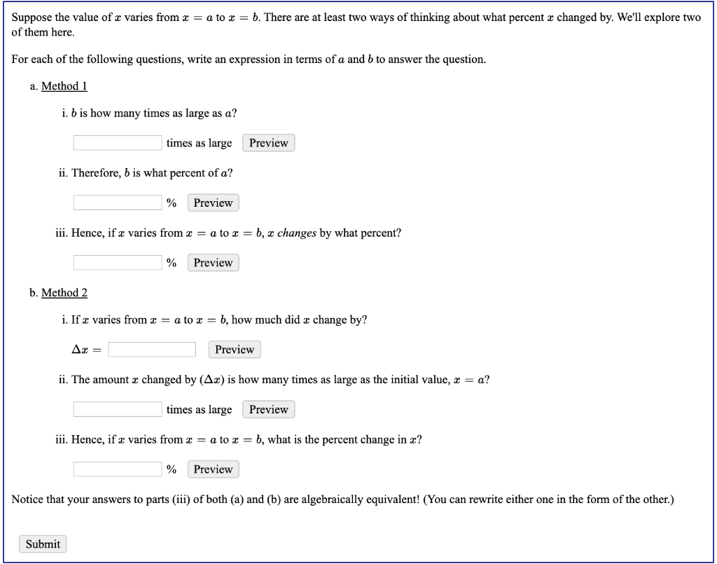 Solved Suppose The Value Of X Varies From X A To X B Chegg Com