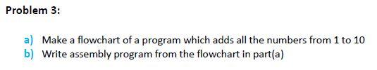 Solved Problem 3: a) Make a flowchart of a program which | Chegg.com